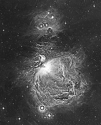 [Orion Nebula region, unsharped masked]